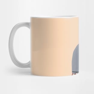 Girl in grey cape Mug